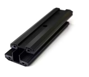 PV KIINNIKE LASI/LASI VÄLIKIINNIKE MUSTA 150 MM, PARI