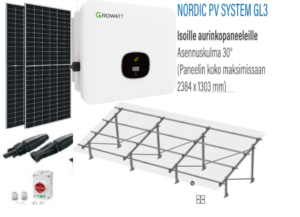 GROWATT/ ASTRONERGY 6,05 KW AURINKOVOIMALA 10 PANEELIA