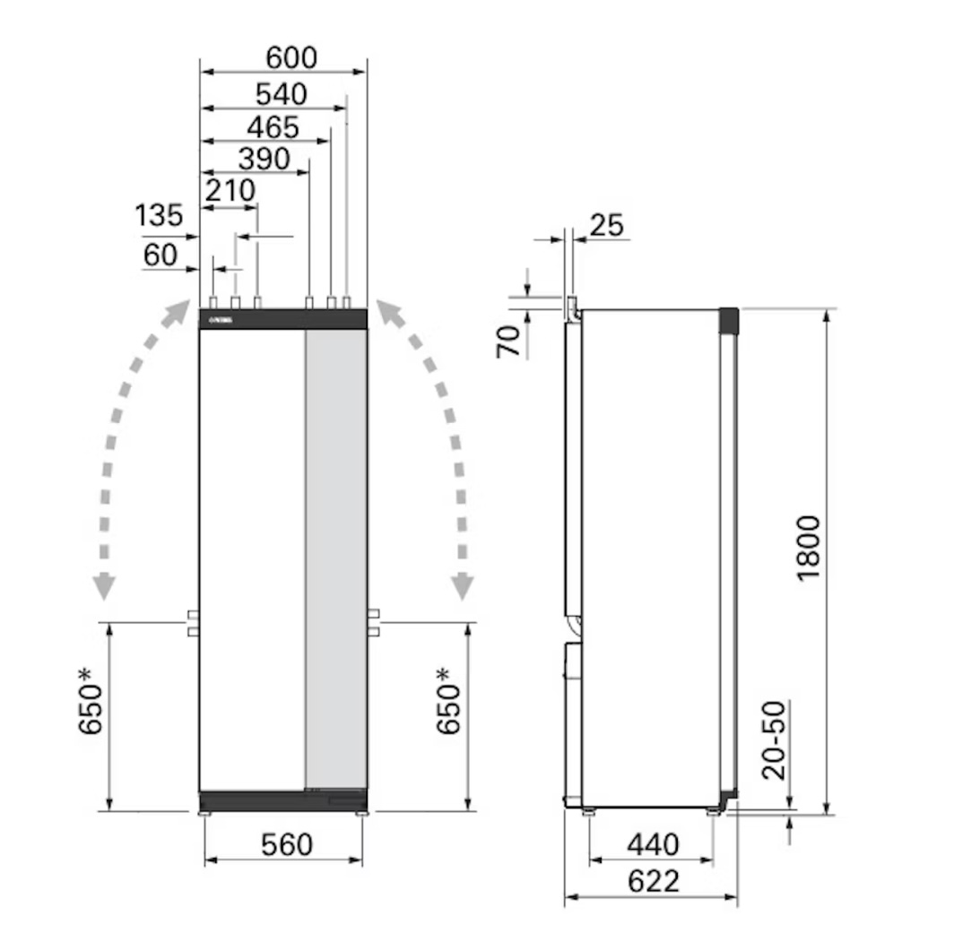 NIBE S1256-13 R EM (3,0 - 13,0 kW) MAALÄMPÖPUMPPU - Image 2