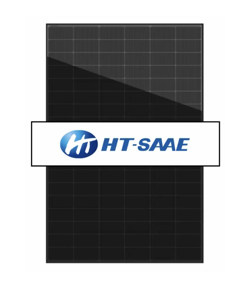 HT-S 455 Wp N-TYPE MUSTA BIFACIAL LASI-LASI AURINKOPANEELI